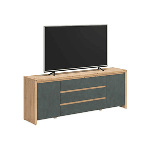 Mueble TV Boston ED102 (Roble Artisan + Madera gris) 190 cm