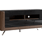 Mueble TV Austin BB105 (Nuez + Negro brillante) 160 cm - Miniatura 2