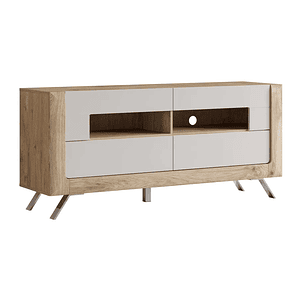 Mueble TV Austin BB105 (Roble dorado + Gris claro) 160 cm