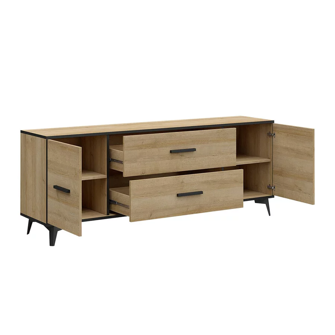 Mueble TV Parma D105 (Riviera roble) 179 cm 2