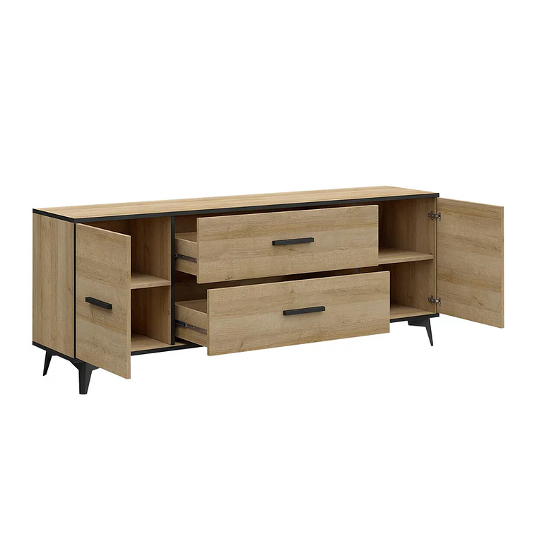 Mueble TV Parma D105 (Riviera roble) 179 cm 2