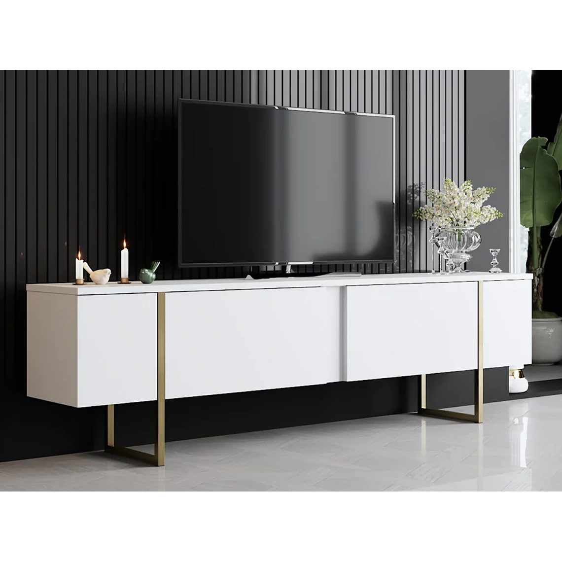 Mueble TV Kailua Z100 (Blanco) 180 cm 1