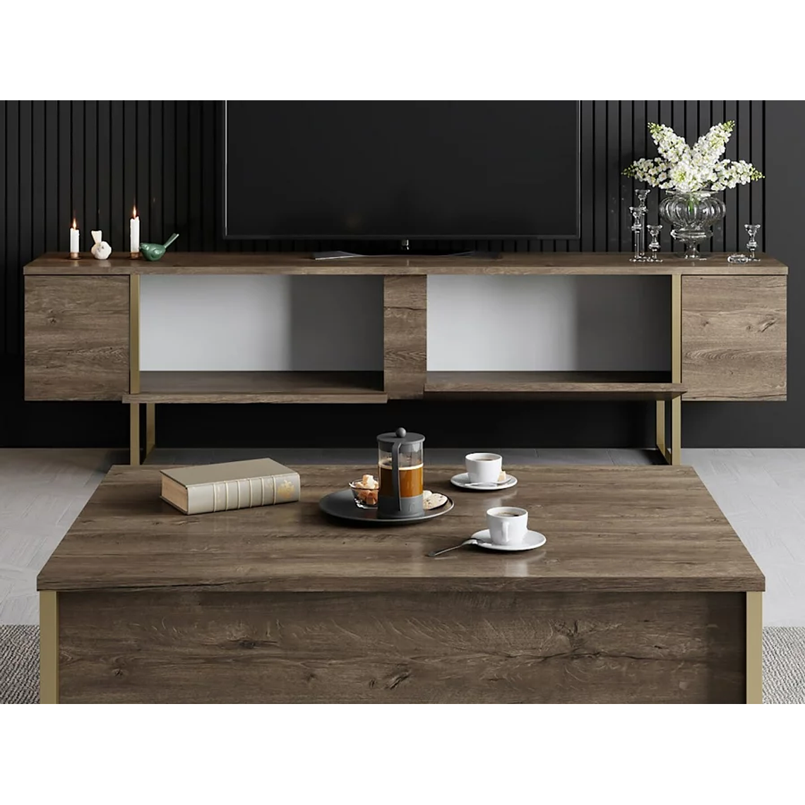 Mueble TV Kailua Z100 (Nogal) 180 cm 3