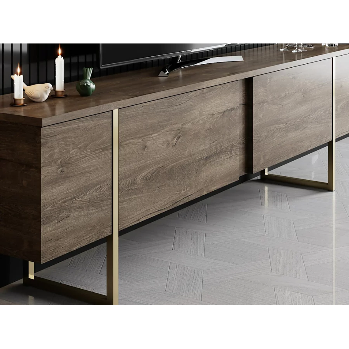 Mueble TV Kailua Z100 (Nogal) 180 cm 5