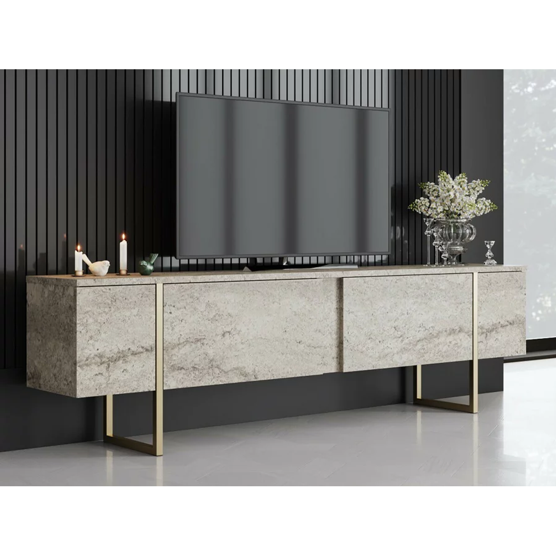 Mueble TV Kailua Z100 Marrón Claro 180 cm 1