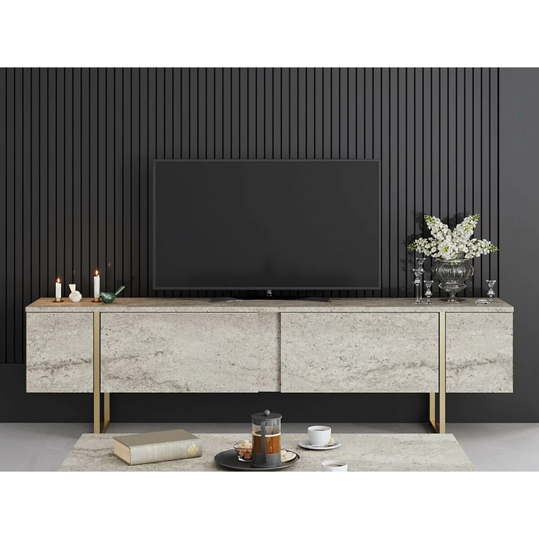 Mueble TV Kailua Z100 Marrón Claro 180 cm 4
