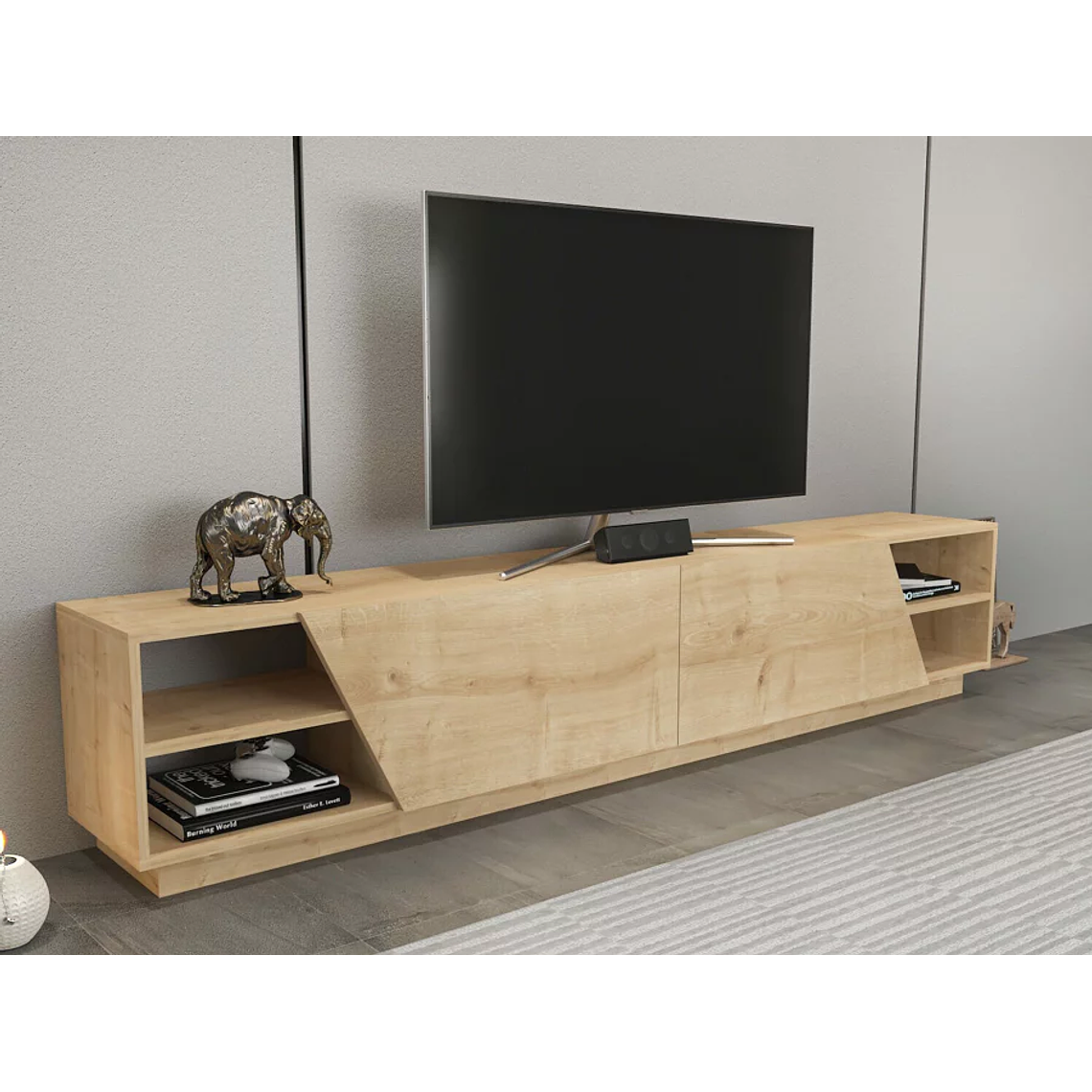 Mueble TV Kailua 260 (Roble) 240 cm 1