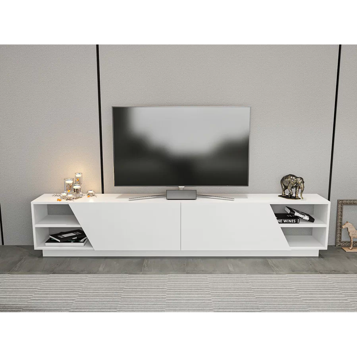 Mueble TV Kailua 260 (Blanco) 240 cm 3