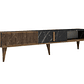 Mueble TV Kailua B102 (Nuez + Mármol negro) 180 cm - Miniatura 2