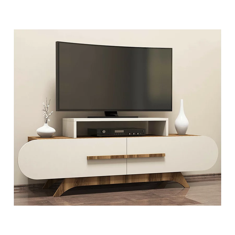 Mueble TV Kailua 1168 (Crema + Nogal) 145 cm 1