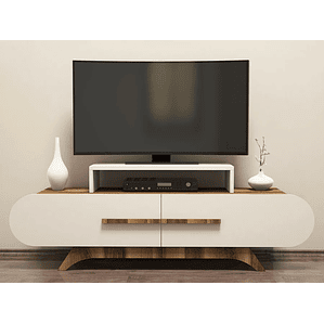 Mueble TV Kailua 1168 (Crema + Nogal) 145 cm