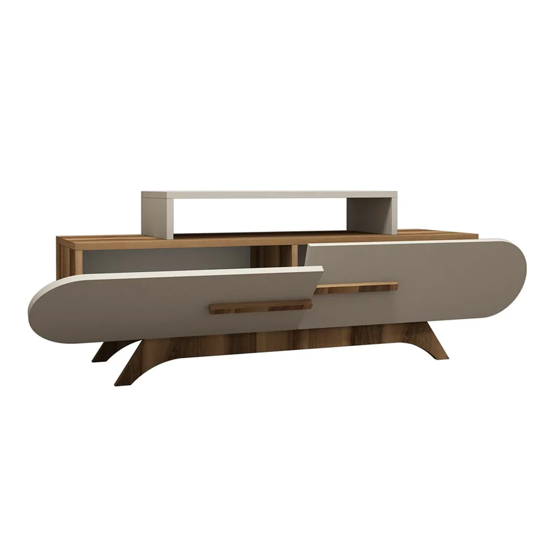 Mueble TV Kailua 1168 (Crema + Nogal) 145 cm 4