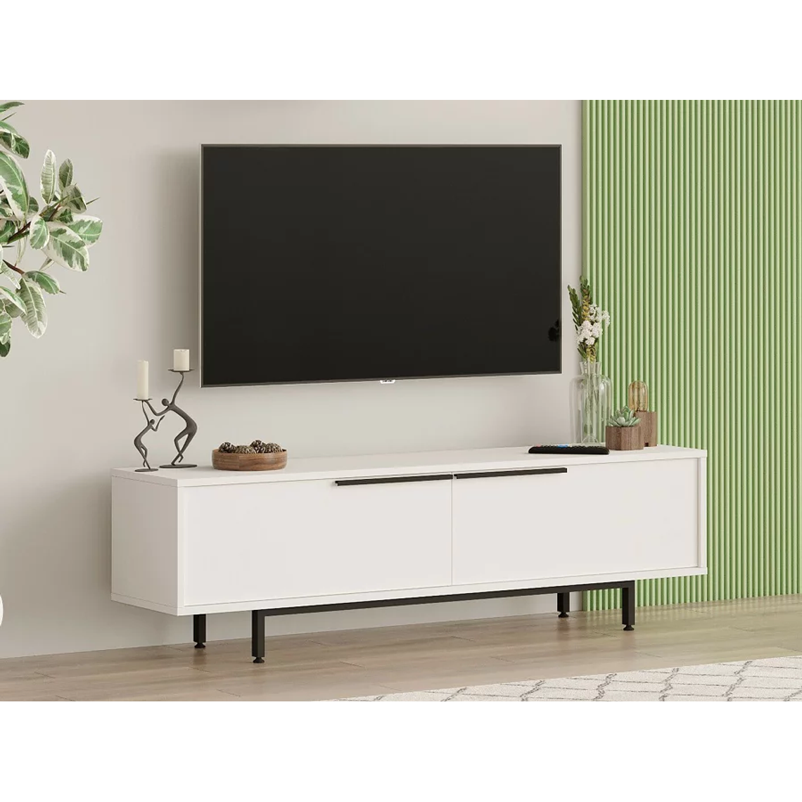 Mueble TV Kailua AE100 (Blanco) 160 cm 1