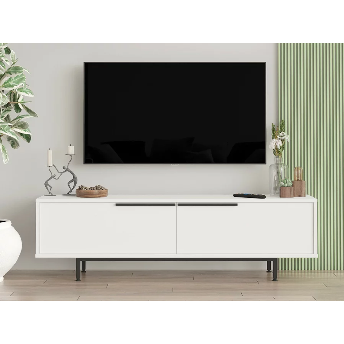 Mueble TV Kailua AE100 (Blanco) 160 cm 6