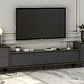 Mueble TV Kailua 1707 (Antracita + Mármol negro) 260 cm - Miniatura 1