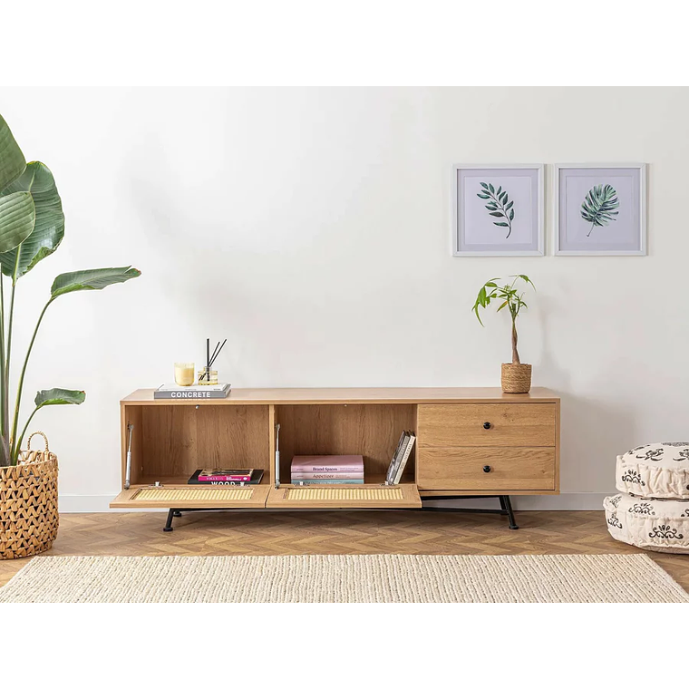 Mueble TV Kailua U107 (Negro) 180 cm 2