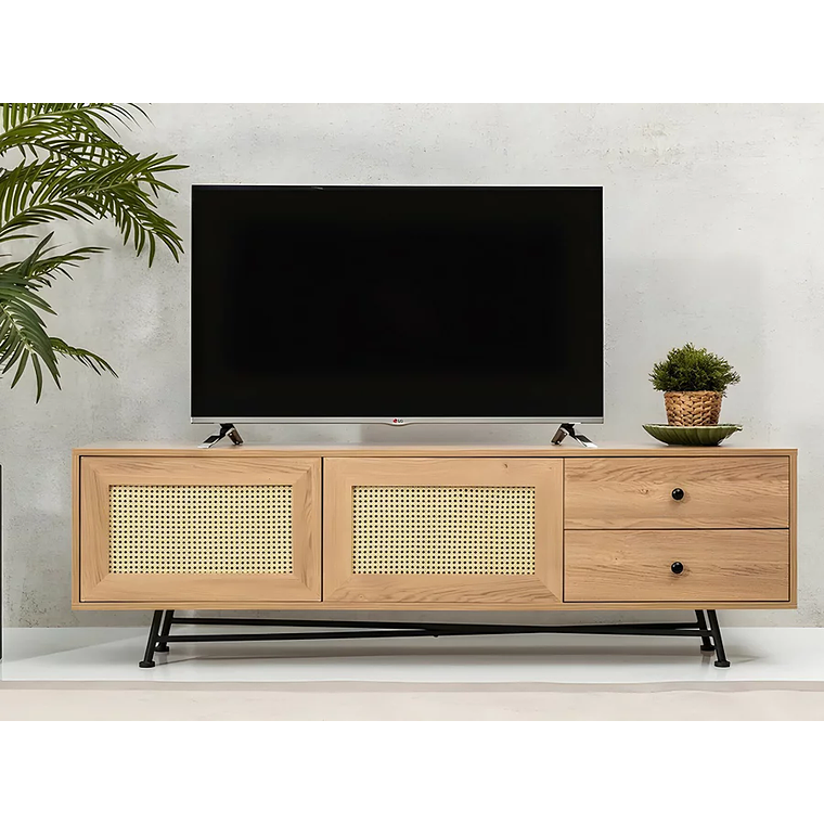 Mueble TV Kailua U107 (Negro) 180 cm 7