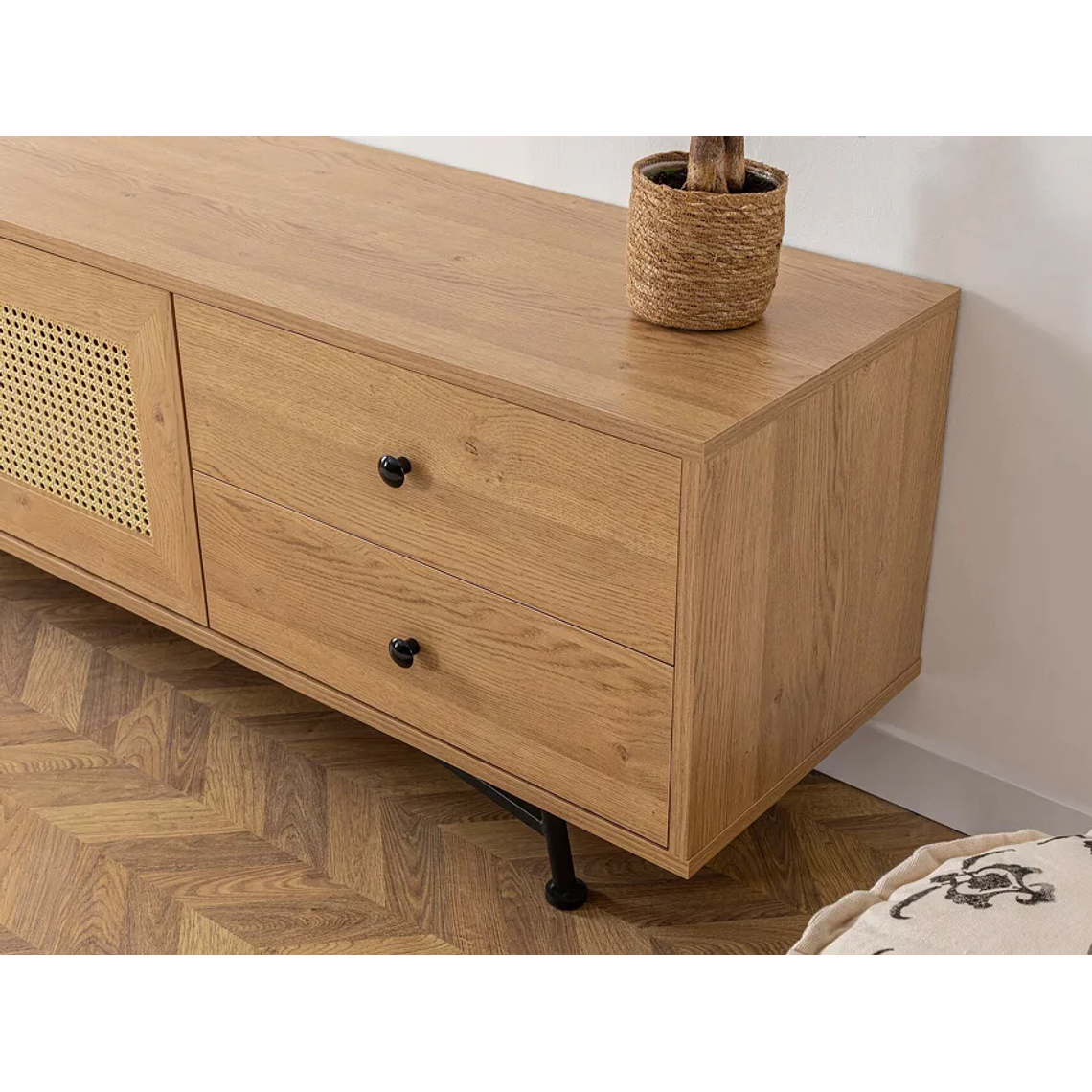 Mueble TV Kailua U107 (Negro) 180 cm 8