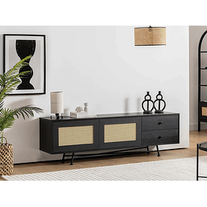 Mueble TV Kailua U107 (Negro) 180 cm