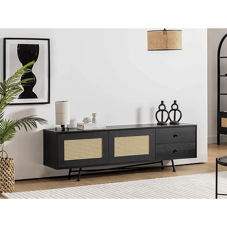 Mueble TV Kailua U107 (Negro) 180 cm