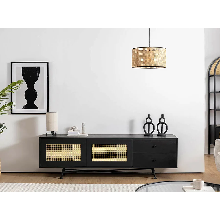 Mueble TV Kailua U107 (Negro) 180 cm 7