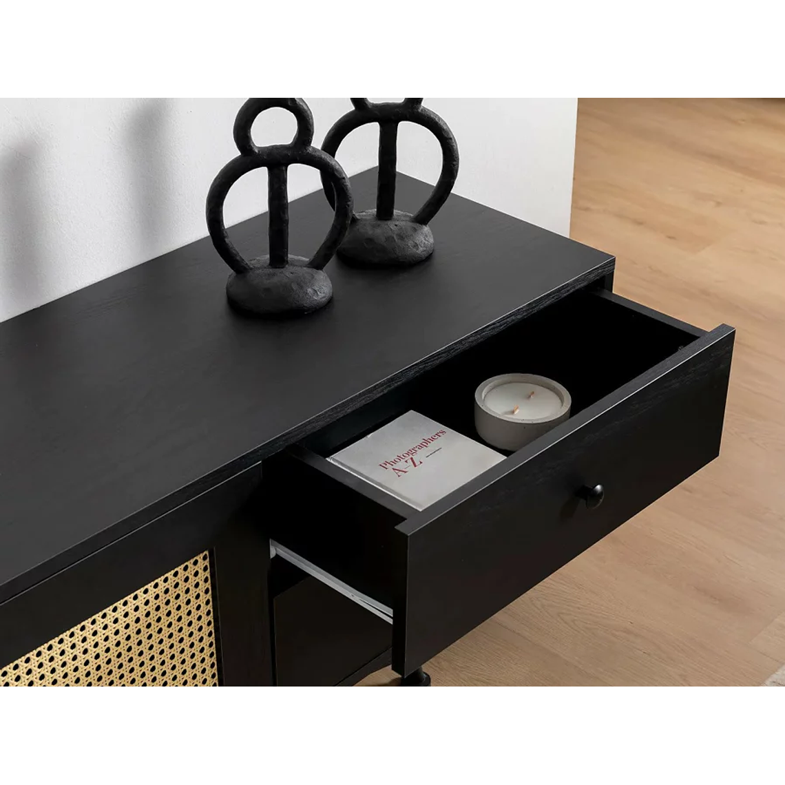Mueble TV Kailua U107 (Negro) 180 cm 8