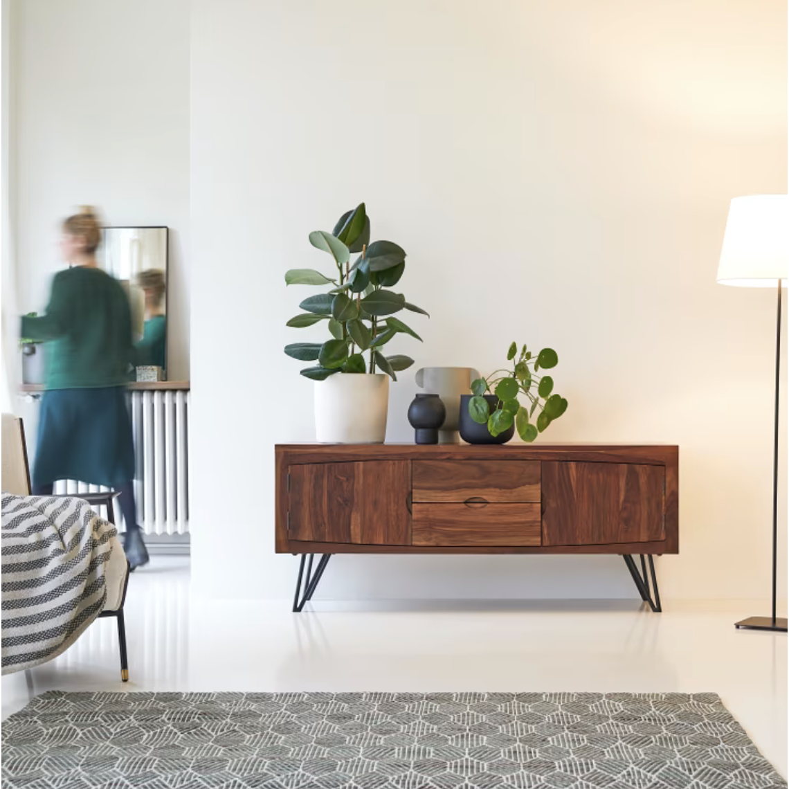 Mueble de TV en palisandro macizo 150 cm 1