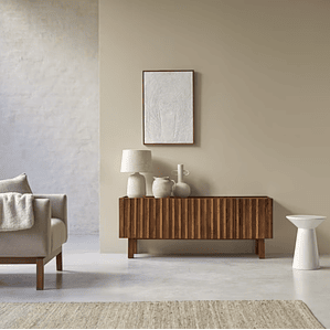 Mueble de TV de madera maciza de mango 140 cm