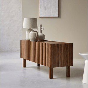 Mueble de TV de madera maciza de mango 140 cm