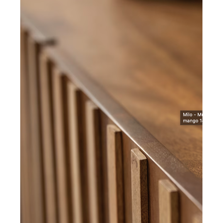 Mueble de TV de madera maciza de mango 140 cm 6