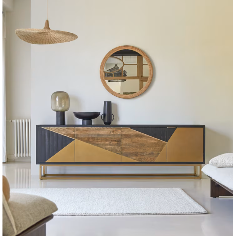 Mueble de TV en roble 240 cm 1