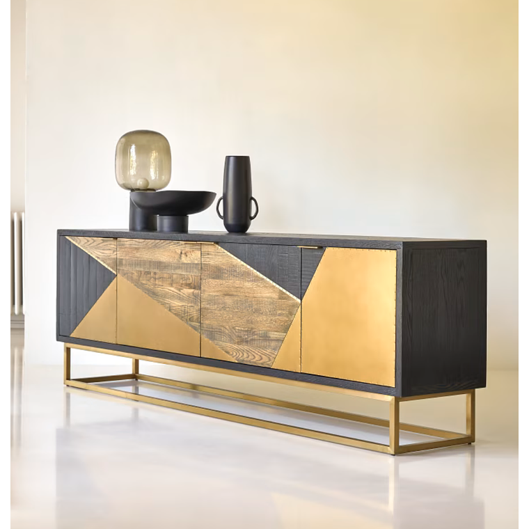 Mueble de TV en roble 240 cm 4