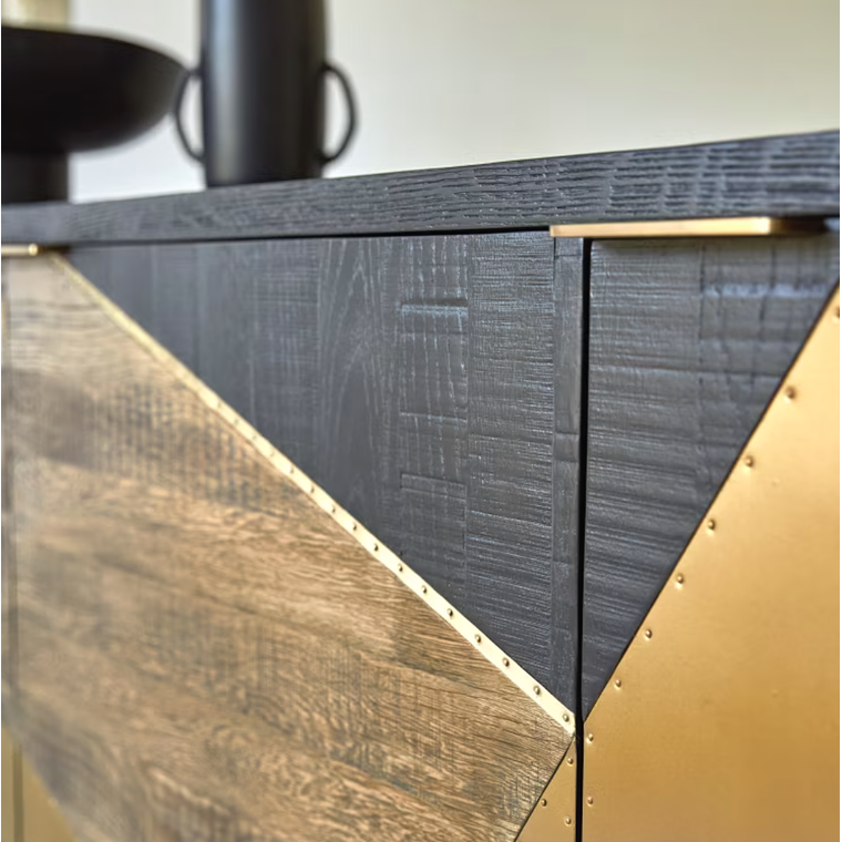 Mueble de TV en roble 240 cm 5