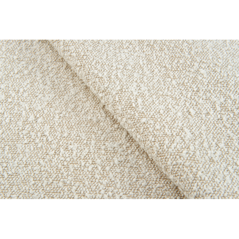 Sofá 2 plazas VOLTA Madera Negra / Blanco Avena Bouclé 170 cm 11