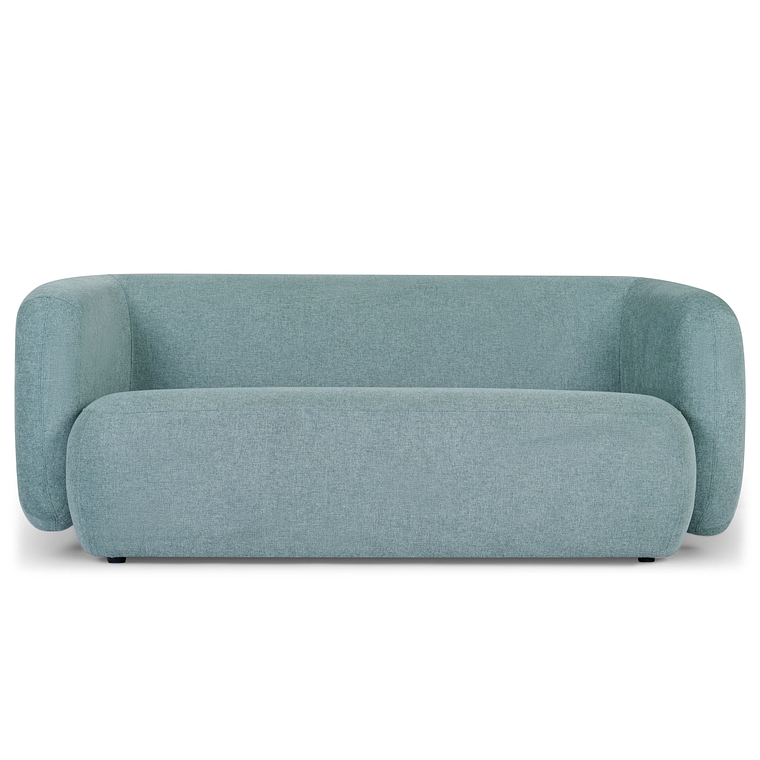 Sofá 2 plazas VOLTA Madera Negra / Azul Agua, Antimanchas 170 cm 1