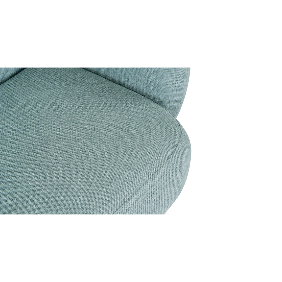 Sofá 2 plazas VOLTA Madera Negra / Azul Agua, Antimanchas 170 cm 9