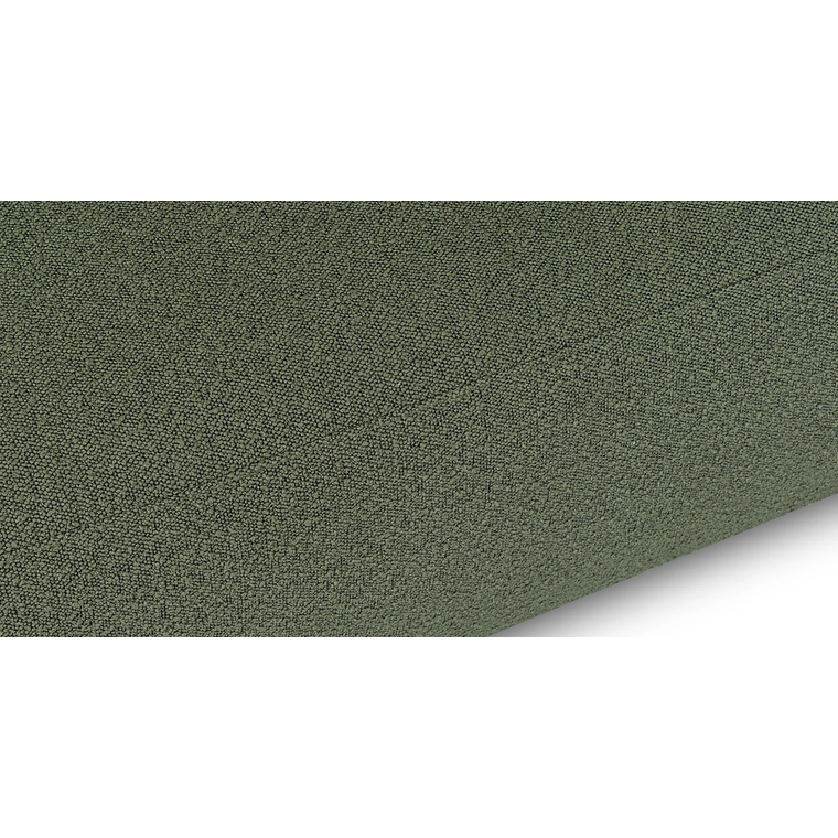 Sofá 2 plazas VOLTA Madera Negra / Bouclé Verde Caqui 170 cm 10