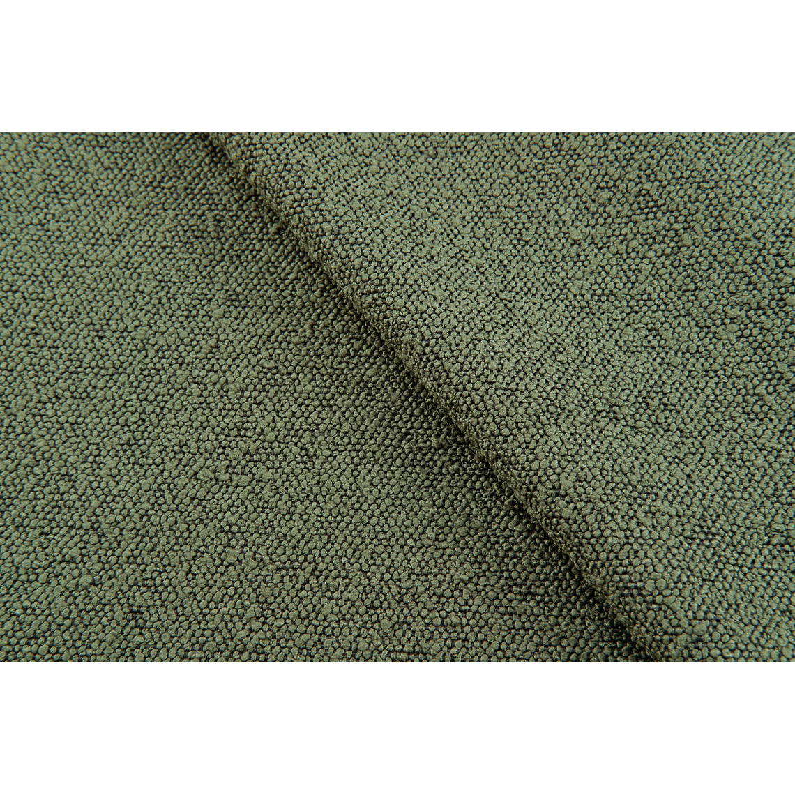 Sofá 2 plazas VOLTA Madera Negra / Bouclé Verde Caqui 170 cm 11