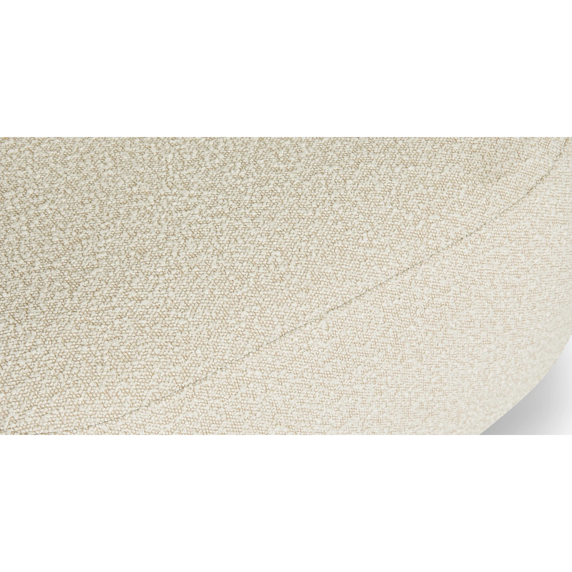 Sofá 1 plaza VOLTA Madera Negra / Blanco Avena Bouclé 100 cm 10