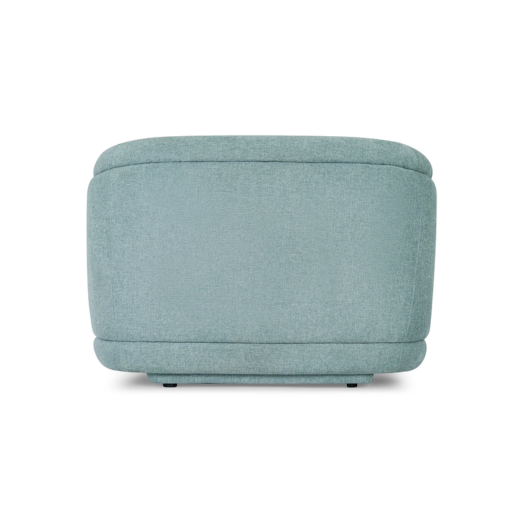 Sofá 1 plaza VOLTA Madera Negra / Azul Agua, Antimanchas 100 cm 7