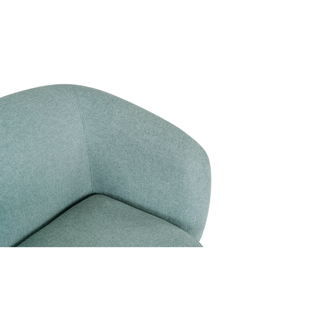 Sofá 1 plaza VOLTA Madera Negra / Azul Agua, Antimanchas 100 cm 8