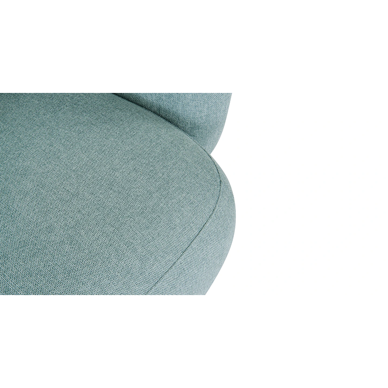 Sofá 1 plaza VOLTA Madera Negra / Azul Agua, Antimanchas 100 cm 9