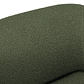 Sofá 1 plaza VOLTA Madera Negra / Bouclé Verde Caqui 100 cm - Miniatura 8