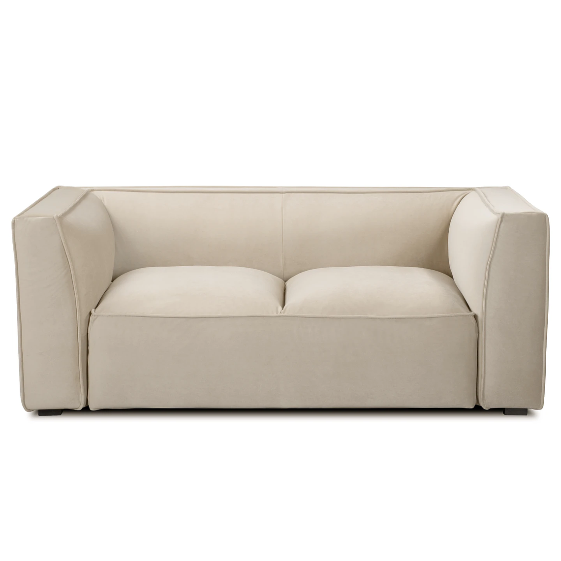 Sofá de 2 plazas AUSTER Madera Negra / Gris Marengo Lafayette, Antimanchas, Ignífugo 180 cm 1