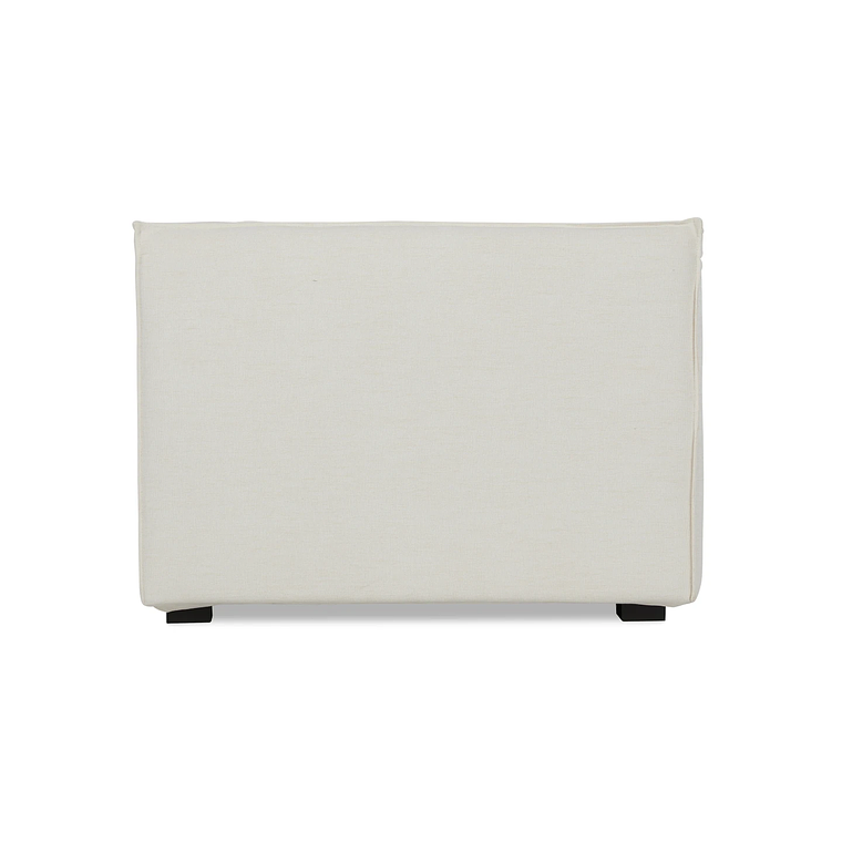 Sofá de 3 plazas AUSTER Madera Negra / Blanco Roto, Ignífugo 220 cm 6