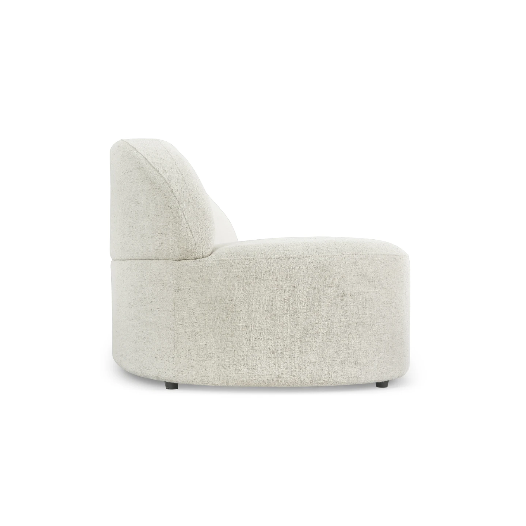 Sofá de 3 plazas modular Madera / Bouclé Blanc Latte 357 cm