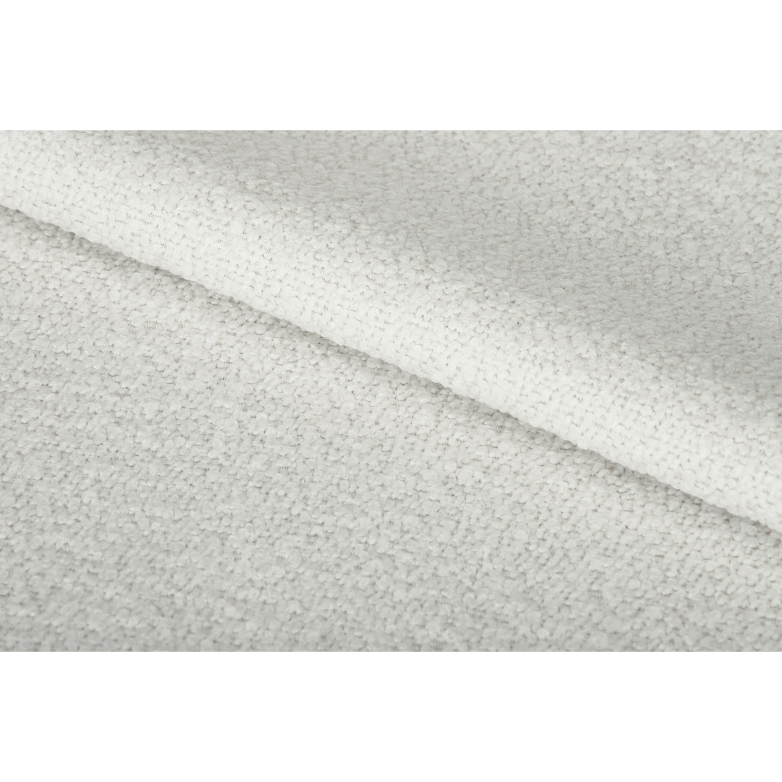 Sofá de 3 plazas Metal Negro / Blanco Himalaya Bouclé, Antimanchas, Ignífugo 306 cm 8