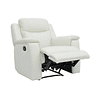 Bergere relax EVASION de piel mecanismo relax Blanco Marfil