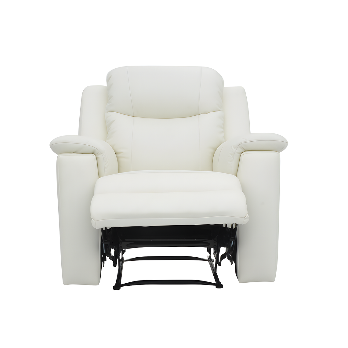 Bergere relax EVASION de piel mecanismo relax Blanco Marfil 4
