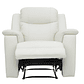 Bergere relax EVASION de piel mecanismo relax Blanco Marfil - Miniatura 4
